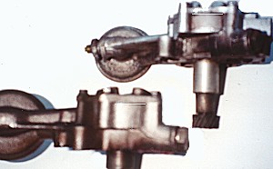 High volume oil pumps have a thicker impeller & main body